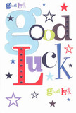 The encouragement flowing from this bold, cheerful card echoes the warmth found in Upminster's close community. 'Good Luck' is woven in playful, oversized letters-pastel blue, rich red, moss green, and regal purple-each one distinctive as a hand-chosen bloom from Upminster Florist's selection. Splashes of navy, soft lilac, and punchy lime-yellow stars light up the white background, evoking a festive night sky over Upminster Park. The card's surface is smooth and substantial, hinting at the pleasure of running your hand over high-quality cardstock before slipping it into a thoughtfully tied bouquet for delivery to any corner of Upminster. Whether it's wishing someone well before a big audition, exam, or new venture, this card is a heartfelt testament to community support and hope-pressing a little magic, and a lot of belief, right into the recipient's palm.